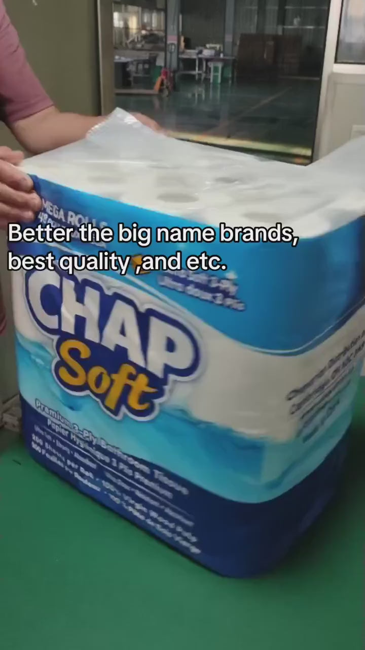 Chap Soft Premium Bathroom Tissue – 3-Ply (48 Mega Rolls)