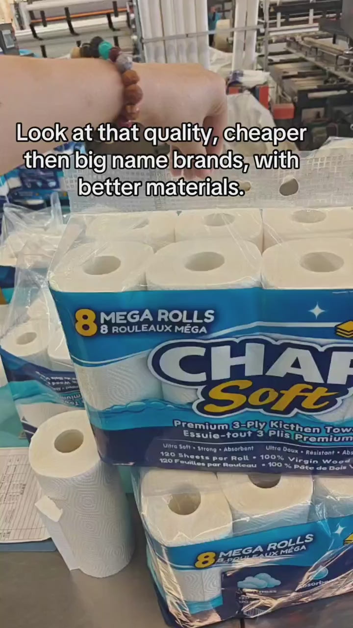 Chap Soft Premium Kitchen Towel – 3-Ply (8 Mega Rolls)